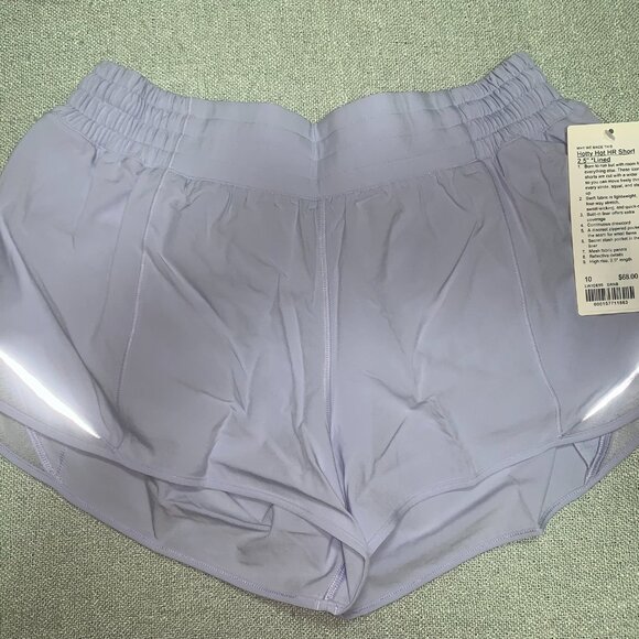 Lululemon NWT Hotty Hot High-Rise Lined Short 2.5"size 10 Serene Blue - Picture 1 of 14